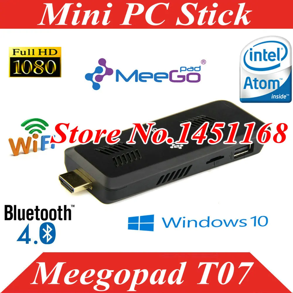 Мини ПК Meegopad T07 Windows 10 с 4 ядерным процессором HDMI|meegopad t07|pc stick intelpc |