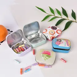 Мини жестяная коробка запечатаны Jar упаковка Коробки ювелирные изделия коробка конфет банок для хранения монет серьги наушники Pill Box