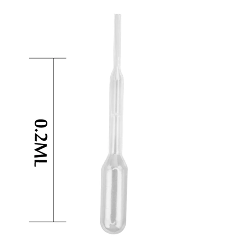 1000pcs 0.2ml 100pcs 3ml/5ml Disposable Plastic Eye Dropper Set