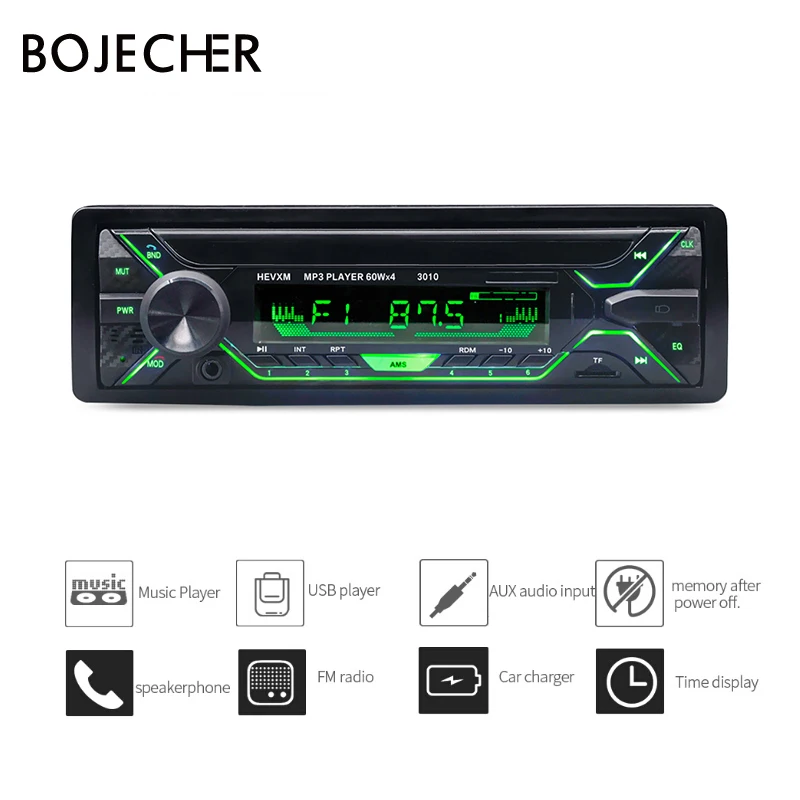 Автомагнитола BOJECHER 1DIN с Bluetooth MP3/FM/USB|Автомобильные радиоприемники| |