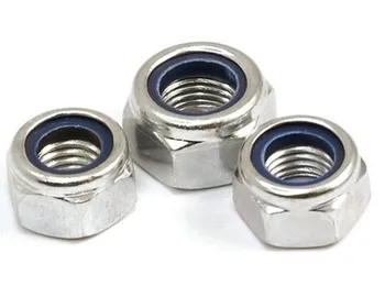 

100PCS M3/M4/M5/M6 Nylon Lock nut,Locking nut,Self lock nut,Stainless Steel Self Locking Hex Nuts