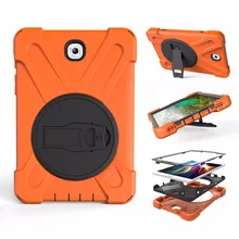 Heavy Duty Tablet Case Silicon Back Cover Case For Samsung Galaxy Tab S2 T710 SM-T710 8.0 Inch Protective Stand Holder Case