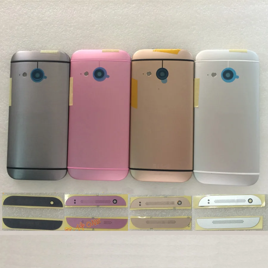 

Aluminum material M8 Mini Housing Battery cover Parts Case For HTC One Mini 2 Battery Door Back Cover with Top and Bottom Cover