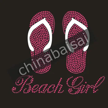 

Beach Girls Glitter Rhinestud Hotfix Transfer Designs