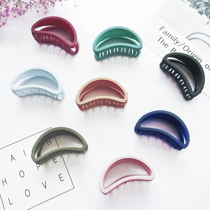 

1PC Elegant Women Acrylic Hairpins Colorful Clamp Hollow Out Hair Claw Clips Barrattes Hair Styling Accessories for Ladies