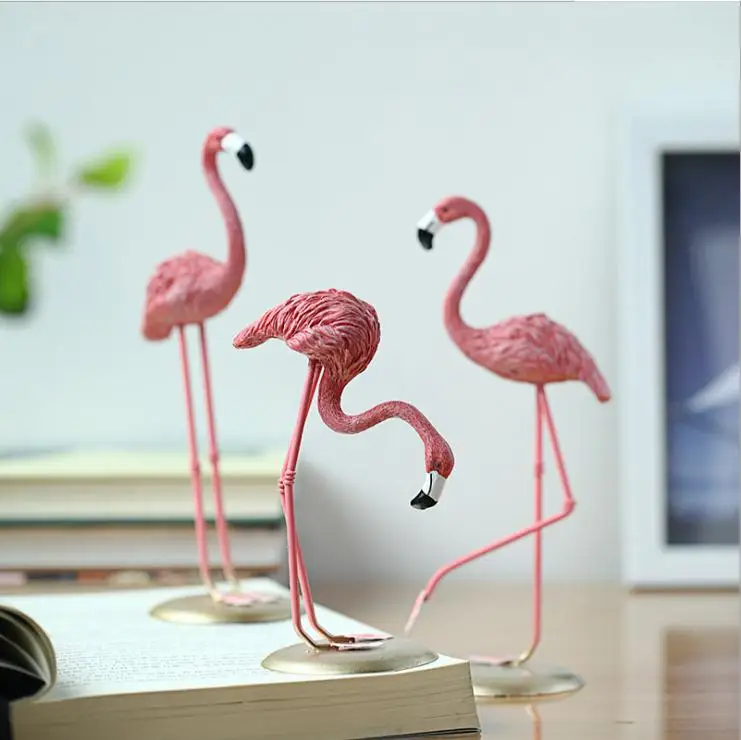 Aliexpress.com : Buy Home 1 Piece Resin Pink Flamingo Home Decor Figure