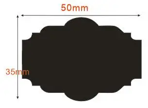 36 шт./компл. 5x3,5 см со стирающимися чернилами доска Стикеры ремесло Кухня банки Организатор этикетки доска меловая Стикеры черная доска - Цвет: L