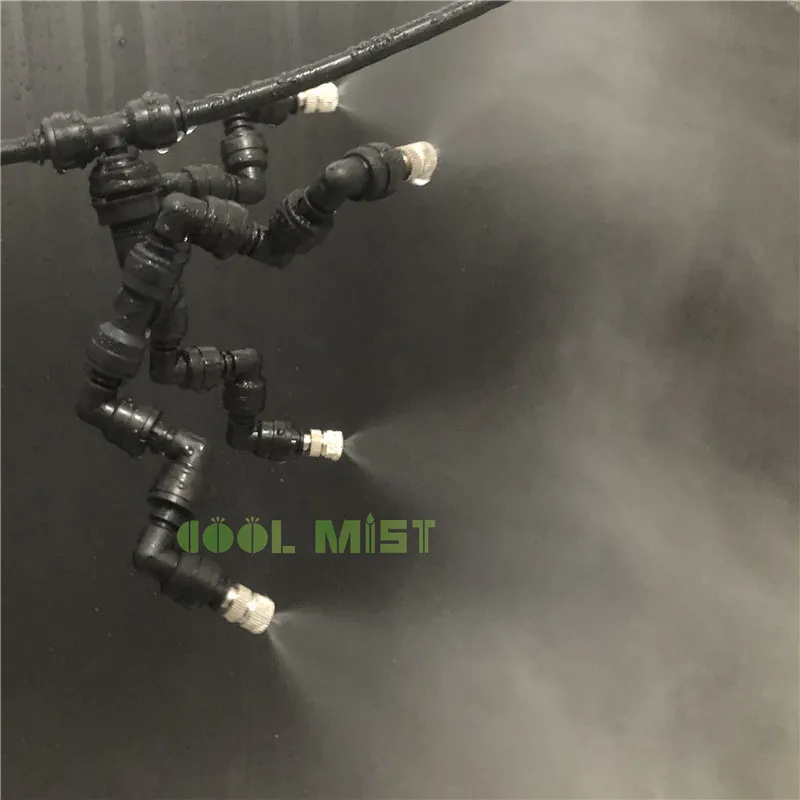 

S148 terrarium humidity fog nozzle,reptile fogger mister with 4pcs slip lock nozzle sprayer and 1pcs plug