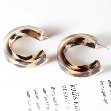 Модный vivilady 4 см полукруглый акриловый женский обруч серьги креативные прозрачные уксусная кислота OL ювелирные аксессуары Bijoux подарок