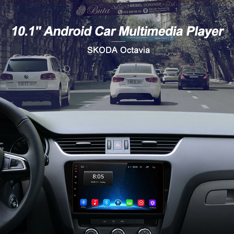 Junsun V1 2G+ 32G Android 9,0 для SKODA Octavia 2013- A7 автомобильный Радио Мультимедиа Видео плеер gps RDS 2 din dvd