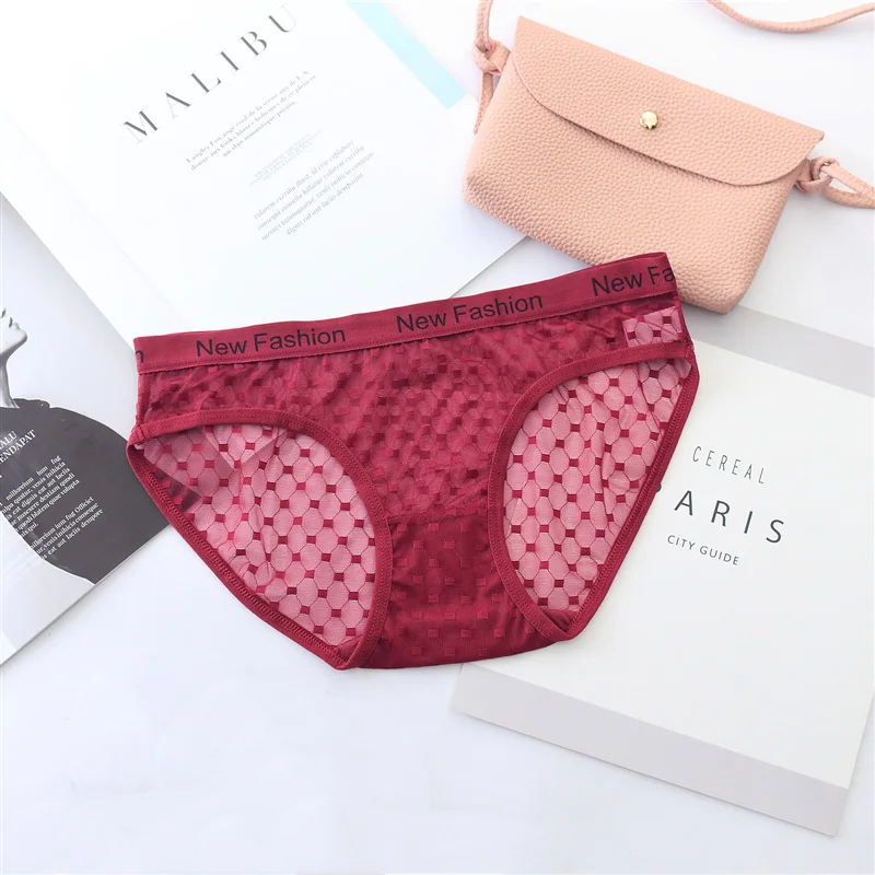 Women's Transparent Panties Ultra-thin Seamless Briefs Low-Rise Women Underwear Ladies Sexy Panty Tempting Underpants for Female (7)
