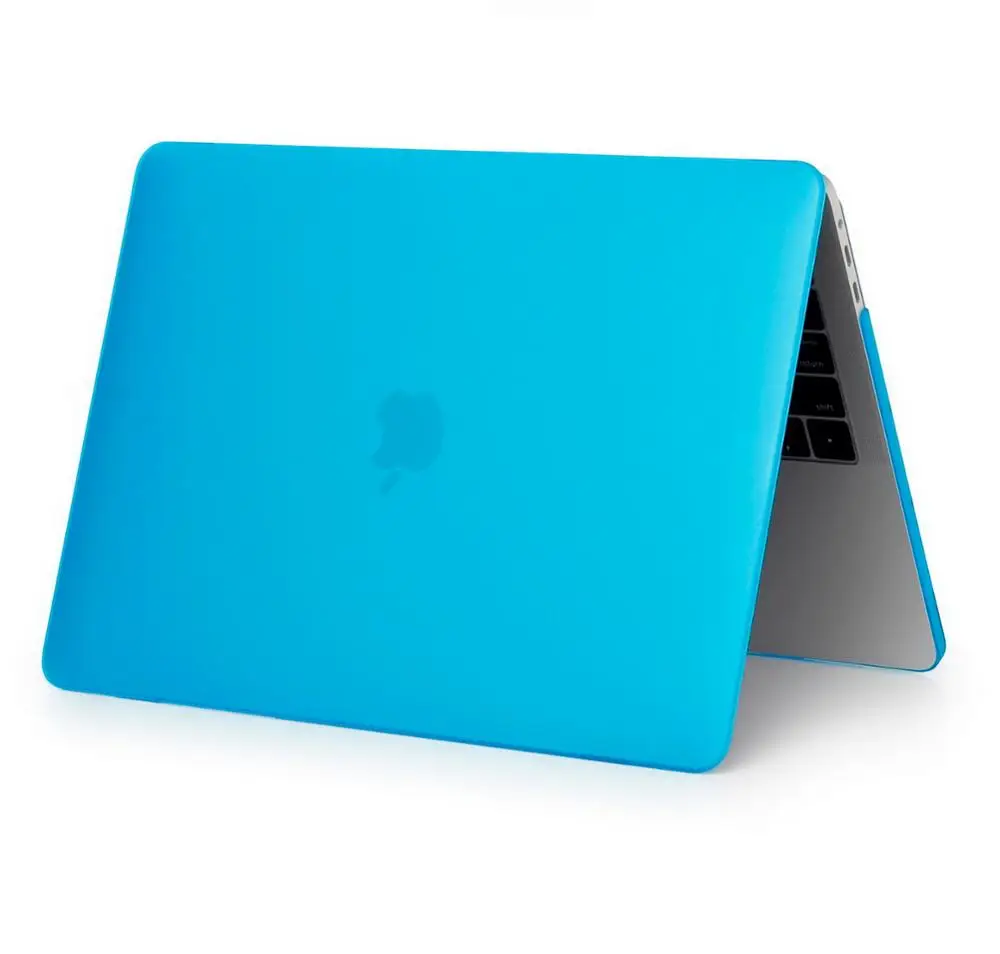 ZAIWJ-популярный чехол для ноутбука Apple macbook Air Pro retina 11 12 13 15 для Mac book new Pro 13,3 15 дюймов с сенсорной панелью - Цвет: Matte L blue    NO