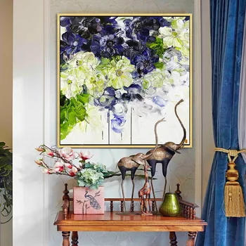 

Hand Painted Oil Painting Flower Canvas wall art canvas Pictures for living room home decor cuadros decoracion 6