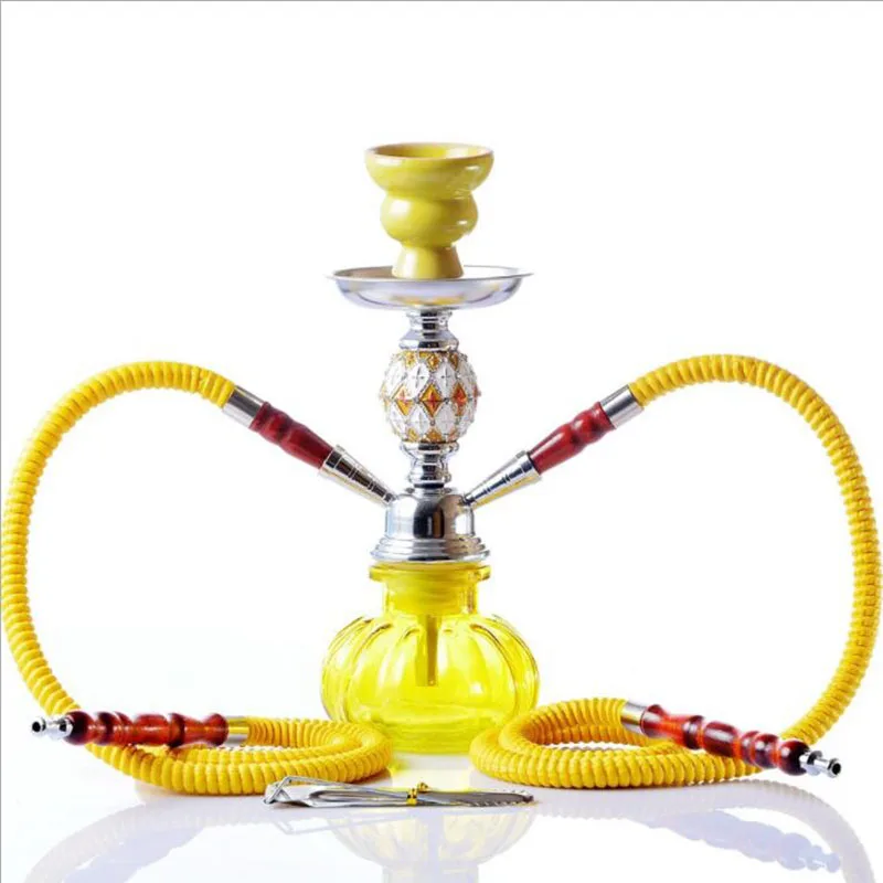 Новый арабский стиль акриловый кальян набор Sheesha имитация кожи металлический
