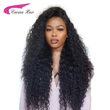 Carina Glueless Wigs Kinky Curly Full lace Hair Wigs With Baby Hair 150% Brazilian Remy Human Hair Pre-Plucked Natural Hairline