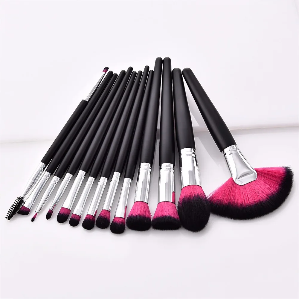 13Pcs Makeup Brush Sets Cosmetic brushes Power Foundation Blush Eye Shadow Blending Fan Brush Make Up Kits Beauty maquiagem (3)