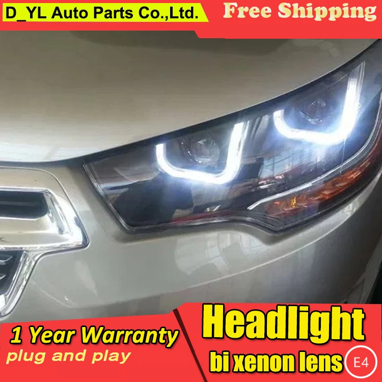 Автостайлинг для Citroen c4l фары 2013 2015 C4L светодиодный ные DRL Биксеноновые линзы
