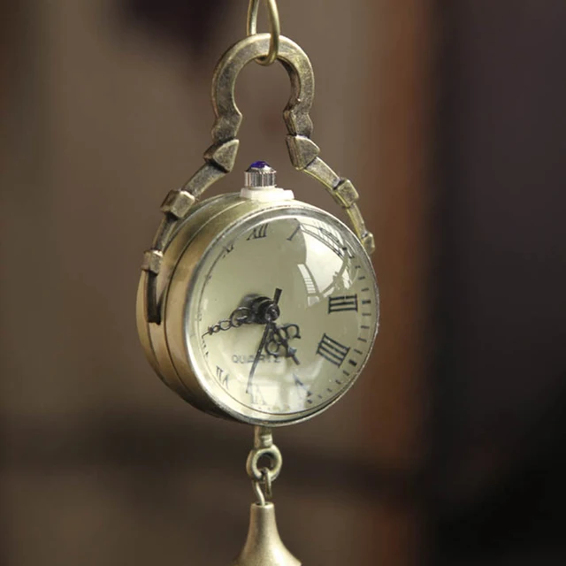 Watch women Pocket watch necklace Retro Vintage Bronze Quartz Ball Glass Pocket Watch women Pocket watch necklace Retro Vintage Bronze Quartz Ball Glass Pocket