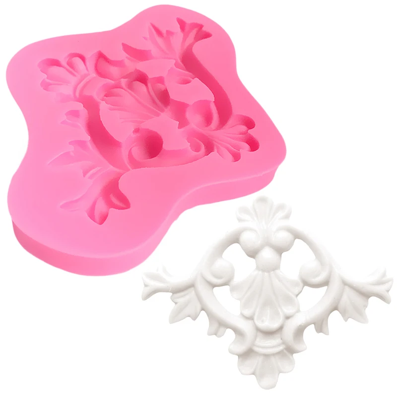 

LYCFEP Flower Vine Fondant Cake Decorating Tools Border Silicone Molds Cupcake Baking Chocolate Mold Silicone Lace Mat EP094531