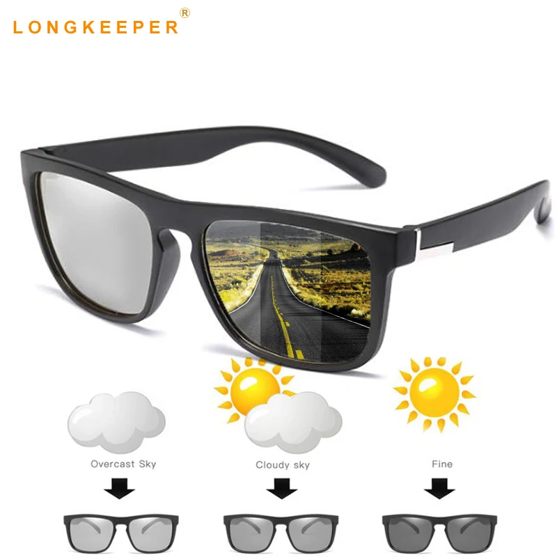 

2019 Polarized Photochromic Sunglasses Men Women TR90 Driving Chameleon Glasses Male Day Night Driver Goggles Lentes Sol Hombre