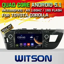 WITSON Android 5.1 CAR DVD GPS for TOYOTA LEVIN 2014 Capacitive touch screen Cortex A9 Qual-core 16GB Rom+Free Shipping