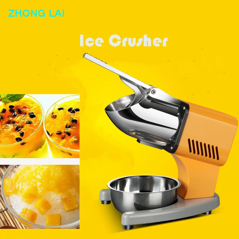 

Electric Ice Crusher/Shaver Business Use Ice Crushing Machine Block Shaving Machine Snow Cone Maker