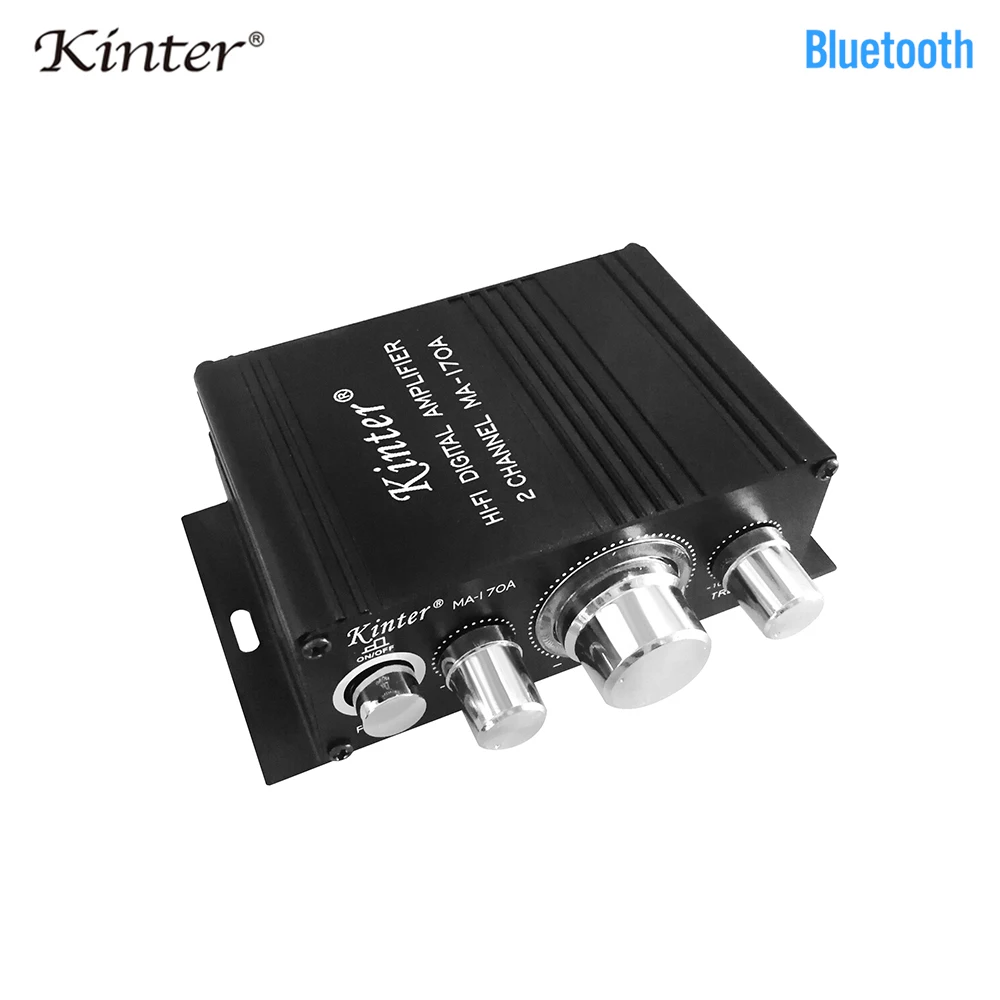 Kinter MA 170A мини усилитель аудио 2.0CH DC12V play стерео звук басы тройной контроль в
