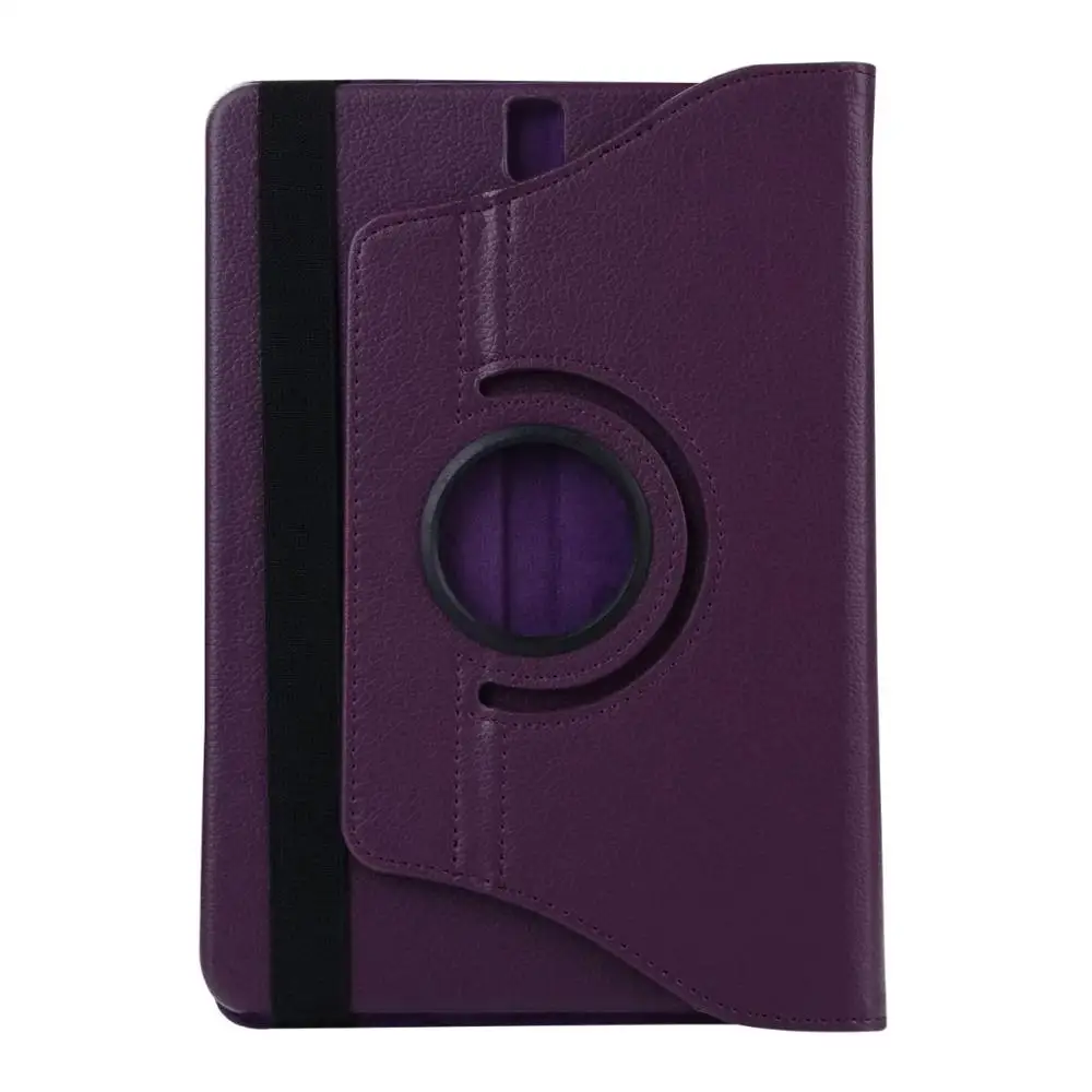 Вращающийся на 360 градусов Чехол-книжка из искусственной кожи для samsung Galaxy Tab S3 9,7 T820 T825 SM-T820 SM-T825 - Цвет: Purple