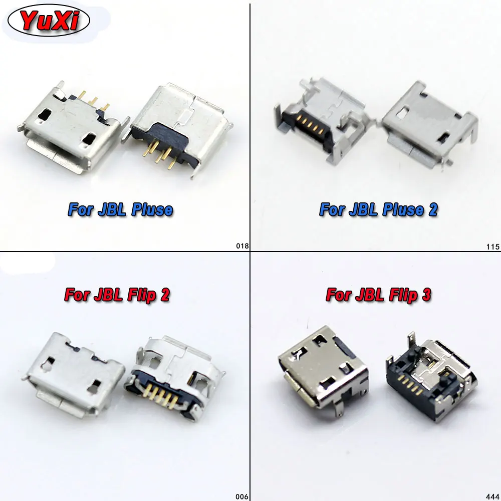 

Yuxi 2pcs For JBL FLIP 3 2 Pulse 2 Bluetooth Speaker Micro USB Jack Dock Charging Port Charger Connector Power Plug Repair Parts