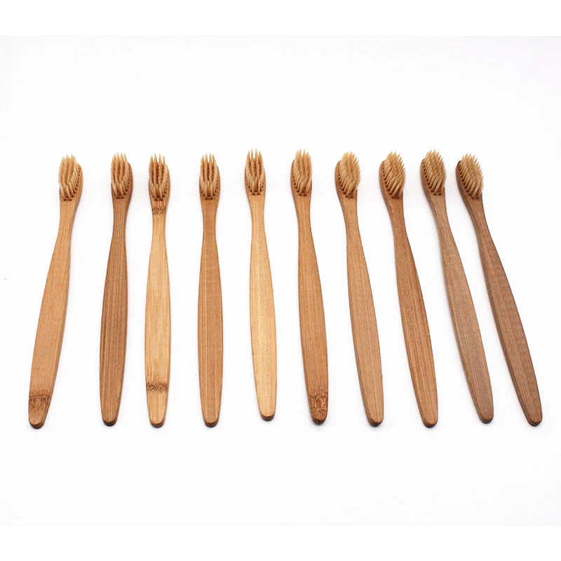 escova de dentes escova de cerdas macias de bambu natural de madeira de bambu fibra de bambu 50 pçs e lote bambu eco capitellum 9 Escovas de dentes