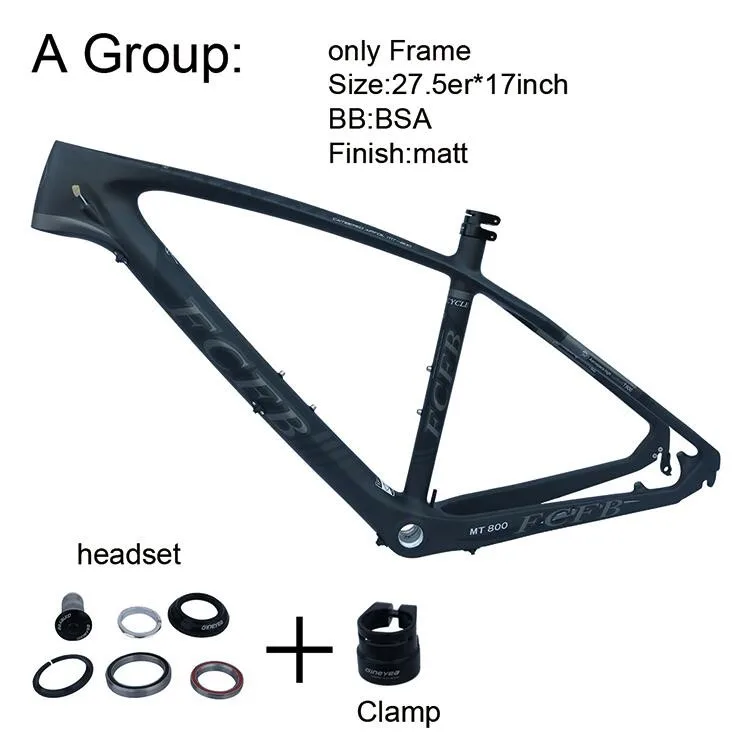 Discount 2017 FCFB T800 carbon mtb frame 27.5er mtb carbon frame 27.5/ 26 carbon mountain bike frame frok seatpost stem saddle matt color 10 Discount 2017 FCFB T800 carbon mtb frame 27.5er mtb carbon frame 27.5/ 26 carbon mountain bike frame frok seatpost stem saddle matt color 10