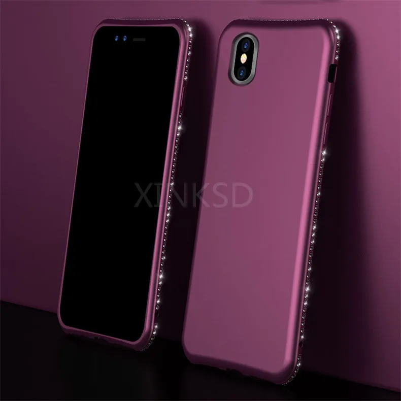 Яркий Алмазный чехол для телефона iPhone SE 5 5S X 7 6 8 6S Plus 11 Pro XS Max XR блестящие стразы Мягкий силиконовый чехол s Fundas Capa