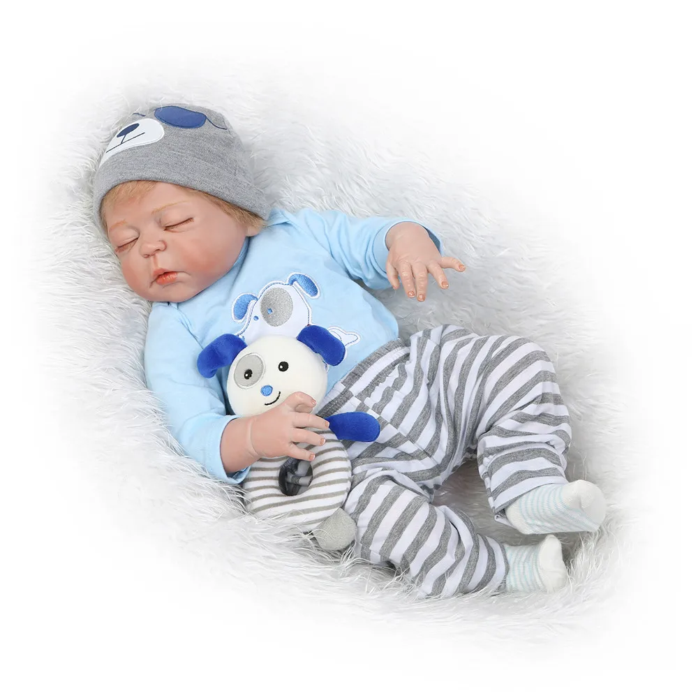 Bebe-reborn menino 2" полное тело силиконовые reborn куклы Малыши-мальчики поддельные Детская кукла для сна настоящая жива BJD bonucas возрождённая