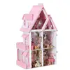 Kit de bricolage maison de poupée jouet Miniatures en bois modèle Puzzle maison de poupée en bois, Unique grande taille maison jouet avec meubles pour cadeau d'anniversaire ► Photo 2/6