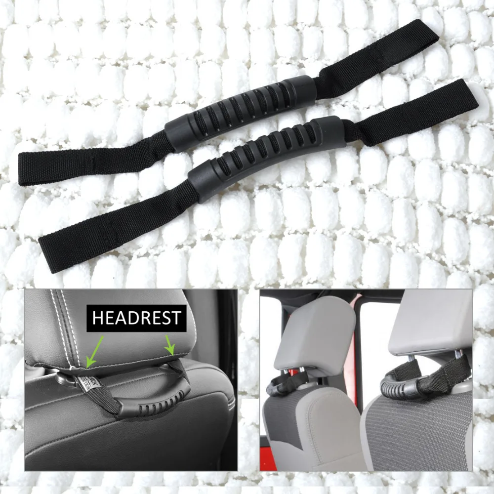 CITALL 13305.11 1Pair Grab Handle Back of Front Seat Mount Headrest for