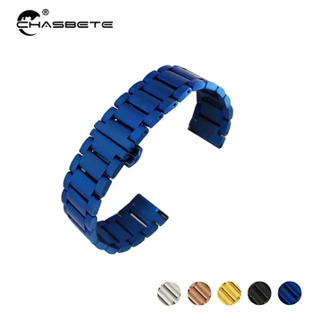 

20mm 22mm Stainless Steel Watch Band for Samsung Gear S2 S3 S4 Sport Smart Watchband Metal Strap Wrist Loop Belt