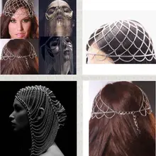 Новые стили, Женский уникальный дизайн, цепочки на голову, цепочки для волос, ювелирные изделия, ремни, цепи в стиле панк, украшения для лица, 3 цвета
