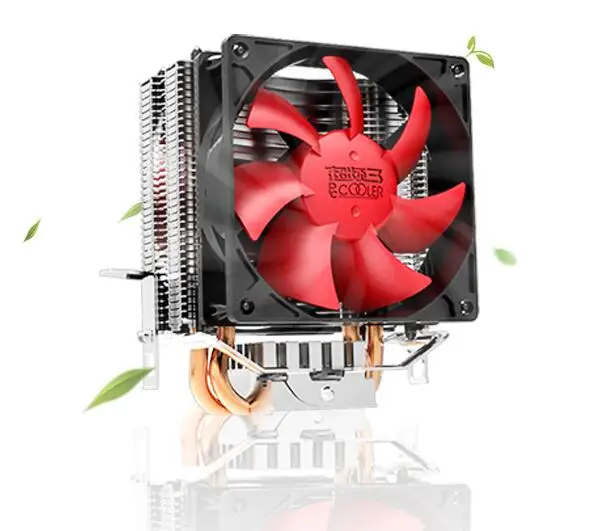 PcCooler 2 heatpipe 8 см вентилятор CPU кулер для Intel LGA 775/1150/1151/1155 для AMD AM2+/AM3/FM1/AM2/939 Вентилятор охлаждения