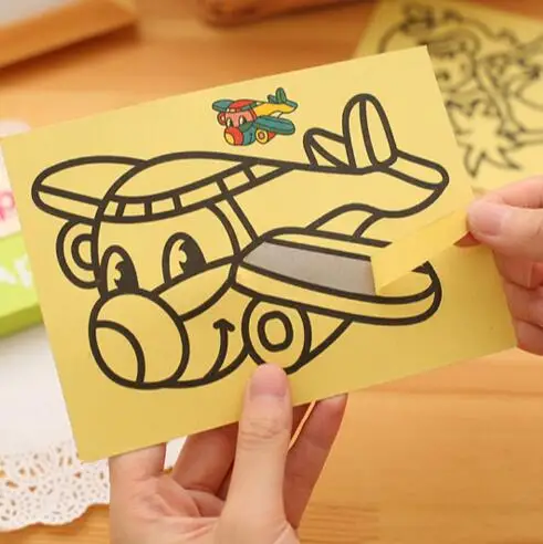 Малая 10/20 шт. ребенок дети магия скретч-каракули площадка с рисунками размером Ранние обучающие игрушки для творческого рисования WYQ