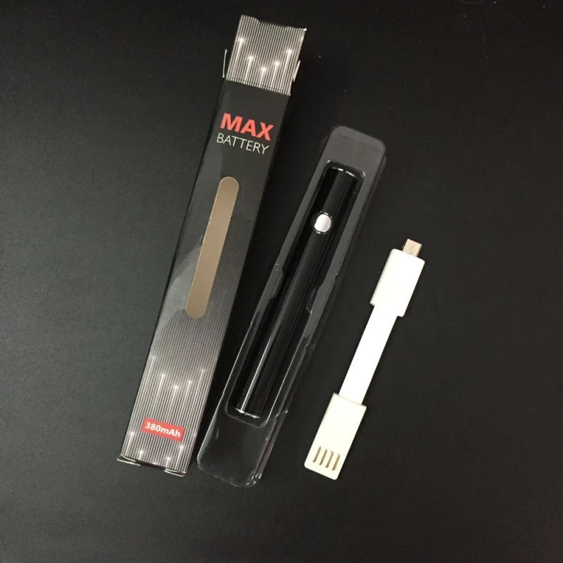 510 Thread Max Preheating Battery E Cigarette 380mAh CBD Adjustable Voltage Preheat for Thick Oil Cartridge Atomizer Pen Kit enlarge