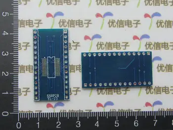 

Free shipping empty board / TSSOP28 SSOP28 DIP28 adapter board / Applicable AD9851/AD9850 etc.