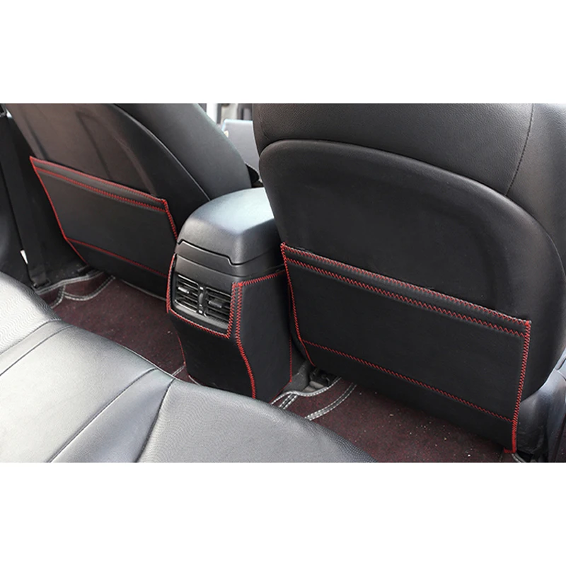 Hyundaii IX25 IX35 IX45 Mistra Elantra EV Avante Tucson Verna RV Santafe Encino Leather car seat back Armrest box back pad mats