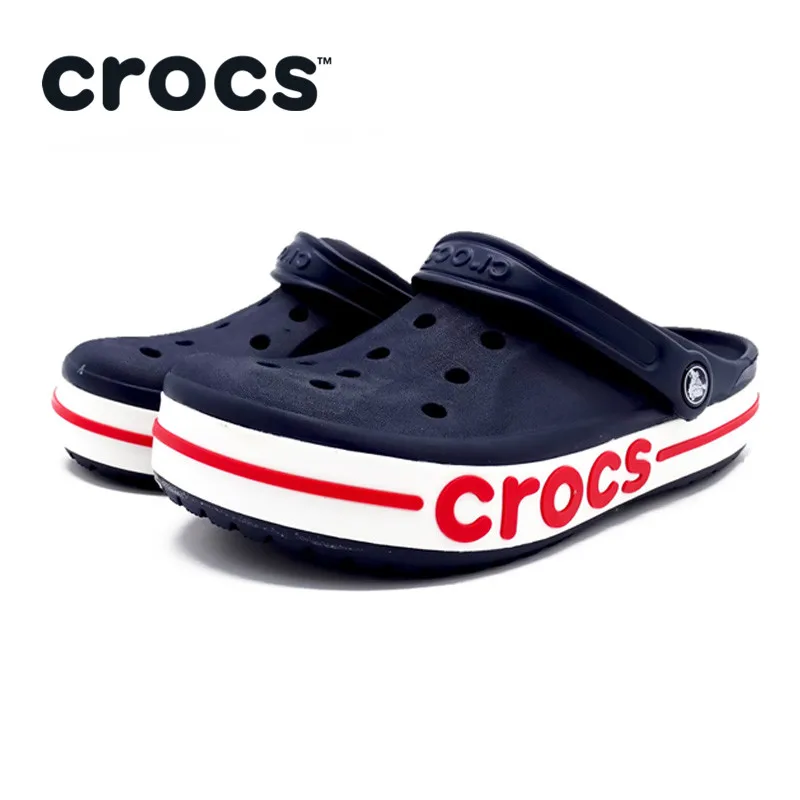 CROCS women Beach Sandals Quick Dry ladies Crocs-shoes Water Sandals Girl Water Shoes Black Blue 205089