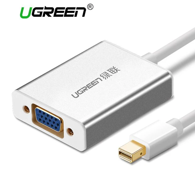 Cheap Ugreen Thunderbolt 1/2 Mini DisplayPort DP To VGA Adapter Cable Mini DP Male to VGA Female Converter for Apple MacBook Air Pro Cheap Ugreen Thunderbolt 1/2 Mini DisplayPort DP To VGA Adapter Cable Mini DP Male to VGA Female Converter for Apple MacBook Air Pro