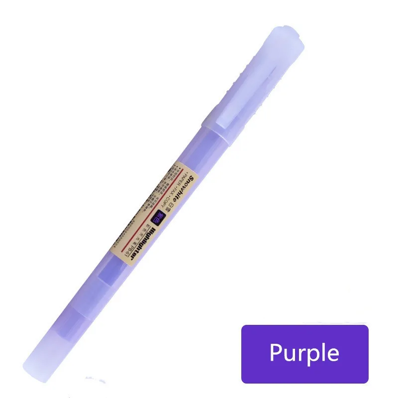Climemo 1 шт. милый мягкий Лайнер Маркер флуоресцентная ручка Kawaii мягкий лайнер Сделай Сам пастельный Жидкий Мел маркер - Цвет: Purple