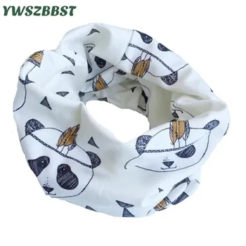 

2020 New Fashion Baby Scarf Cotton Ring Baby Bibs Panda Printed Kids Scarf Children Collar Autumn Winter Warm Boys Girls Scarf