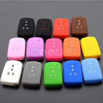 

Silicone Car Key Cover Case Holder for Toyota Sienta Alphard Voxy Noah Esquire Vellfire Harrier 4 Buttons Remote Key 100pcs/lot