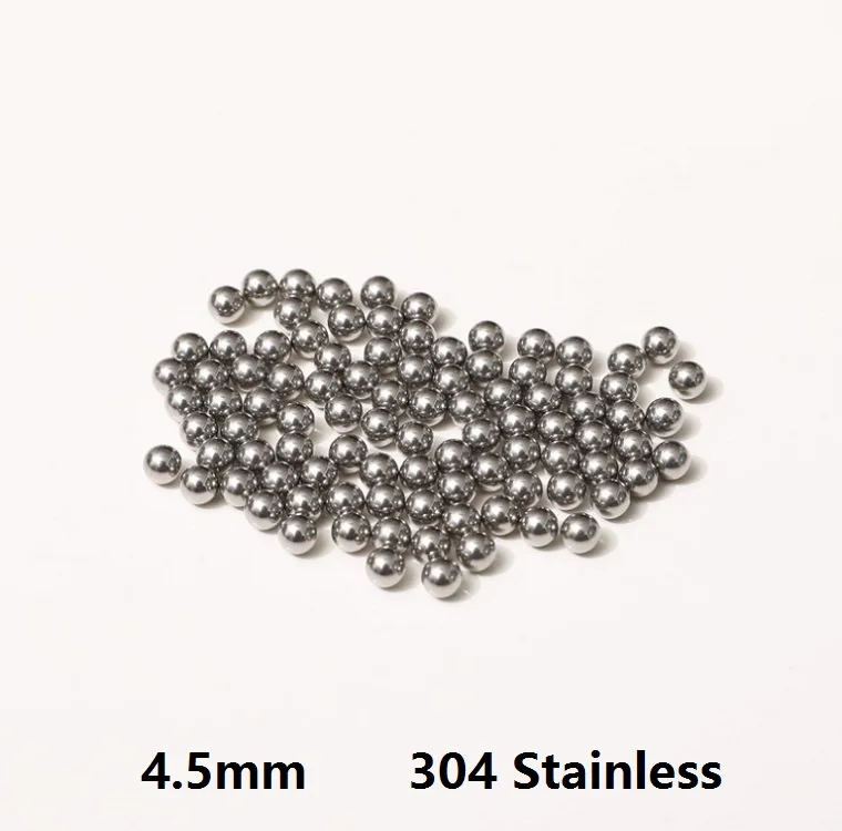 

1KG/lot (about 2690pcs) Diameter 4.5mm 304 Stainless steel balls Dia 4.5 mm Bearing balls