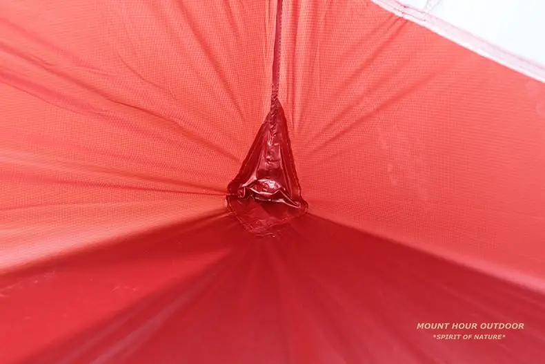 Деревенский 4 Человек Палатка 20D силиконовый светильник двухслойный алюминиевый стержень Водонепроницаемый и ветрозащитный с принтом ног