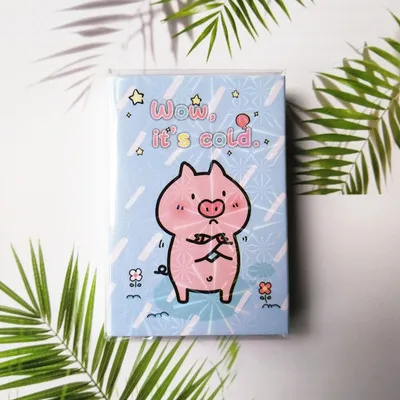 Розовый блокнот Hello Pig Memo pad 6 складной блокнот стикер блокнот планировщик DIY милые канцелярские принадлежности Школьные офисные принадлежности - Цвет: D